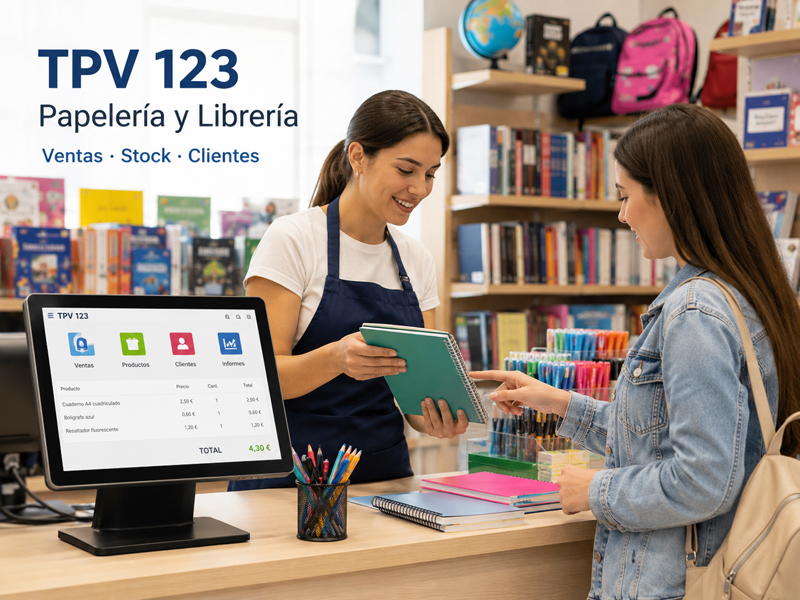 Imagen de TPV 123 Papelería y Librería